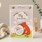 Changing table calendar for the first year of life