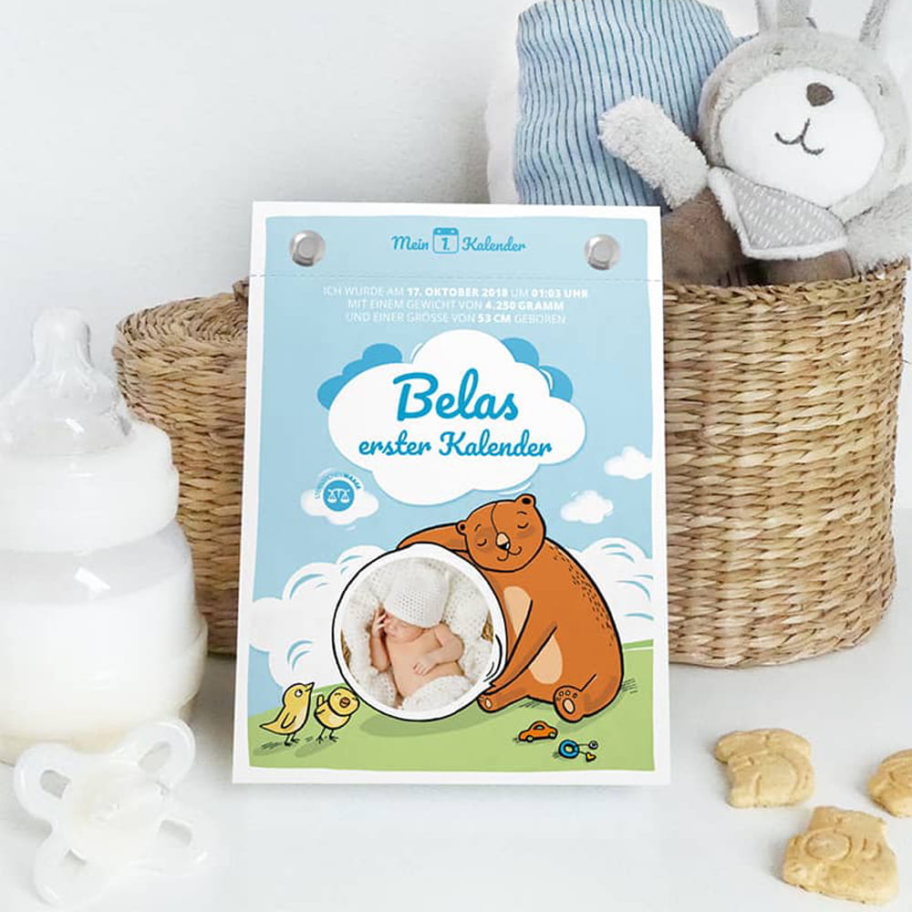 Baby Ratgeber personalisiert - Mein 1. Kalender