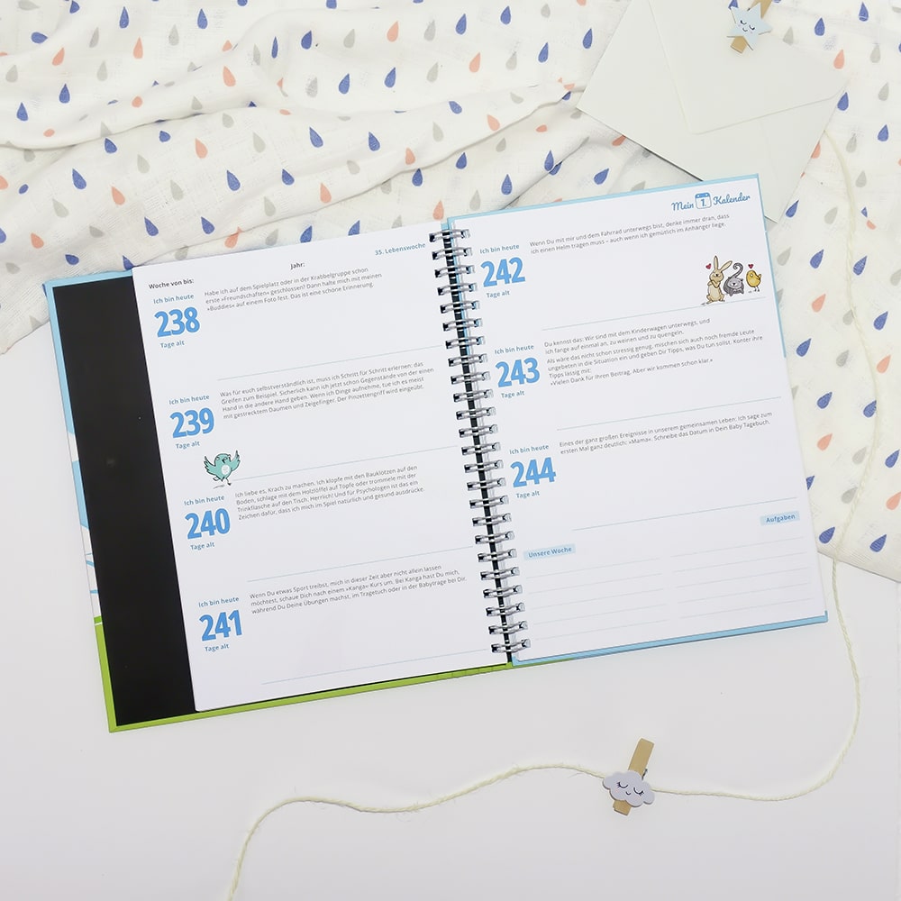 Baby Tagebuch - Mein 1. Kalender