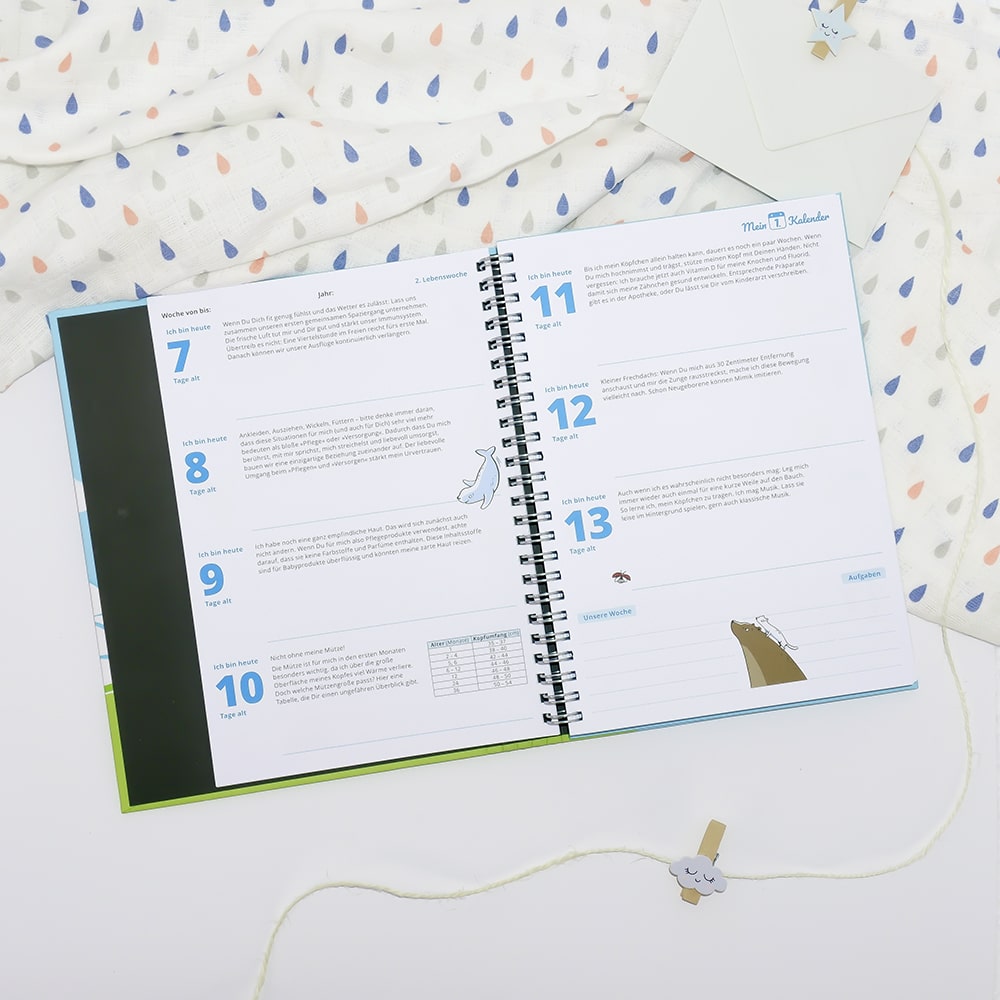 Baby Tagebuch - Mein 1. Kalender