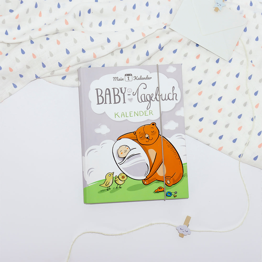 Baby Tagebuch personalisiert - Mein 1. Kalender