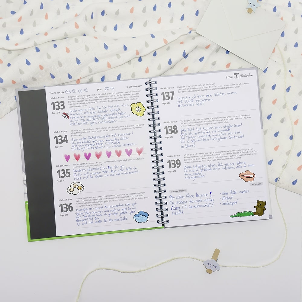 Baby Tagebuch - Mein 1. Kalender