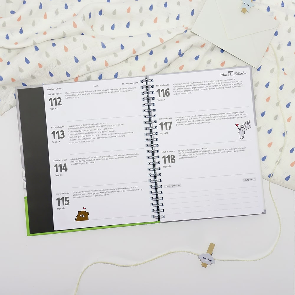 Baby Tagebuch - Mein 1. Kalender