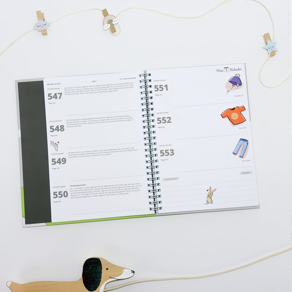 Baby Tagebuch - Spielen – Lernen – Entwickeln 2. Lebensjahr - Mein 1. Kalender