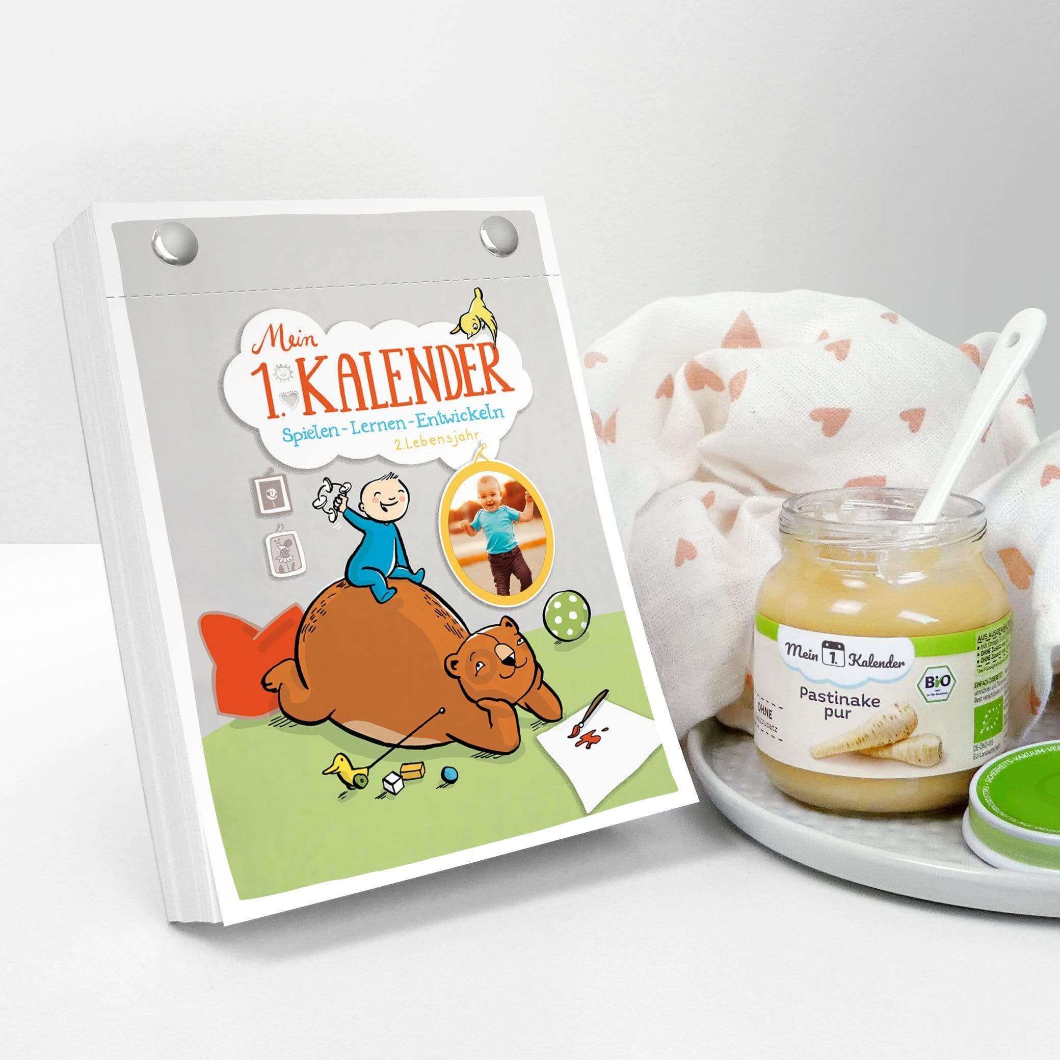 Mein erster Kalender Grau / Junge Mein 1. Kalender ® | Spielen – Lernen – Entwickeln 2. Lebensjahr